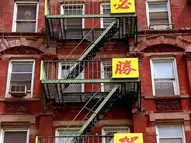 Highly unfortunate incident: A young child plummeted from a sixth-story balcony, resulting in fatal...