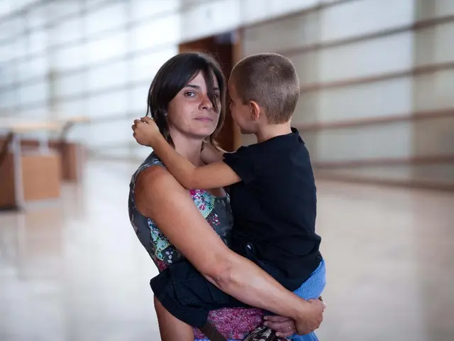 A masked individual presents a residence to a sightless female homeowner